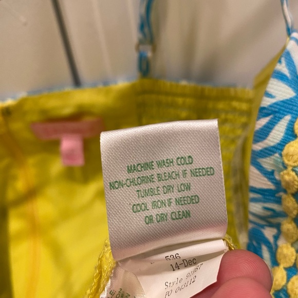 Lilly Pulitzer Blue and White Floral Mini Skort Dress, Size 2 - Picture 15 of 15